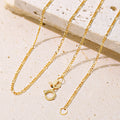 Figaro 1.1mm Geniuen Gold Jewelry 18k Necklace Yellow Gold Original Chains 18inch Cadena De Oro 18k Figaro Chain
