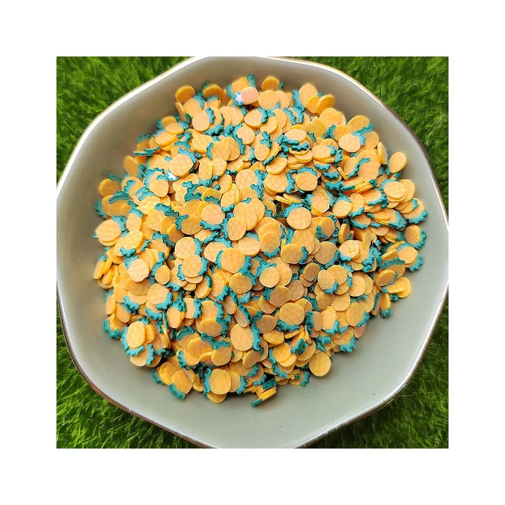 5mm Pineapple Slices Polymer Clay Fruit Sprinkle DIY Art Craft Slime Filler Supplies Nail Beauty Accessory