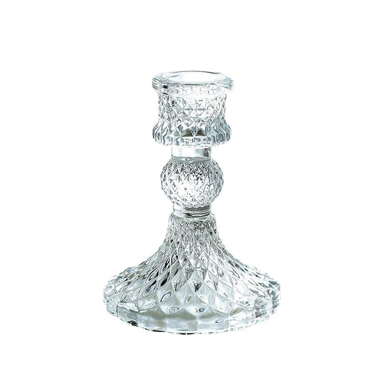 Wedding Decor Table Centerpiece New Taper Candlestick Glass Candle Holder