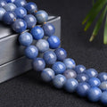Wholesale Blue Aventurine Natural Stone Beads 4/6/8/10/12mm Round Perforated Beads for Jewelry Making DIY Materials