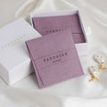 PandaSew Custom Logo Envelop Flap Luxury Quality Microfiber Jewelry Pouch with Band