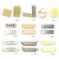 Custom Gold Small Metal Logo 20mm Tag Size for Bag and Clothing Personalized Brand Label