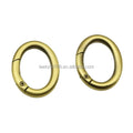 Stock Supply 32mm 1.25inch 4 Colors Metal Oval Bag Carabiner Keychain
