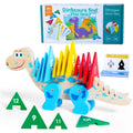 New Arrival Wooden DIY 3D Dinosaur Number Matchcing Building Blocks Montessori Early Educational Puzzle for Kids Montessori Toys