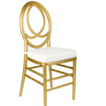 Knock Down PP PC Phoenix Back Event Chair with Gold Metal Finish for Wedding and Hotel Banquet Seating
