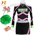 Wholesale Custom Plus Size All Star Orange Blank Cheerleading Uniforms Varsity Cheer Leader High School Skirt Best Price Uniform