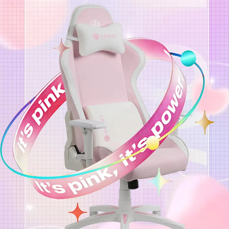 HOBOT Ergonomic Rotating Swivel PC Gaming Chair with 4D Armrest Iron Frame Class 4 Gaslift