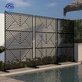 Wholesale 3D Model Garden Fencing Decorative Laser Cut Aluminum Fences Easily Assembled with Powder Coated Frame