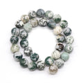 HZ New Natural About Moss Agate Loose Beads for Necklace Accessories Crystal Jewelry