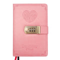 Life Is a Doodle A5 PU Leather Locking Journal Girls' Diary Gift Set with Password Protected Notebook Cover Paper Material