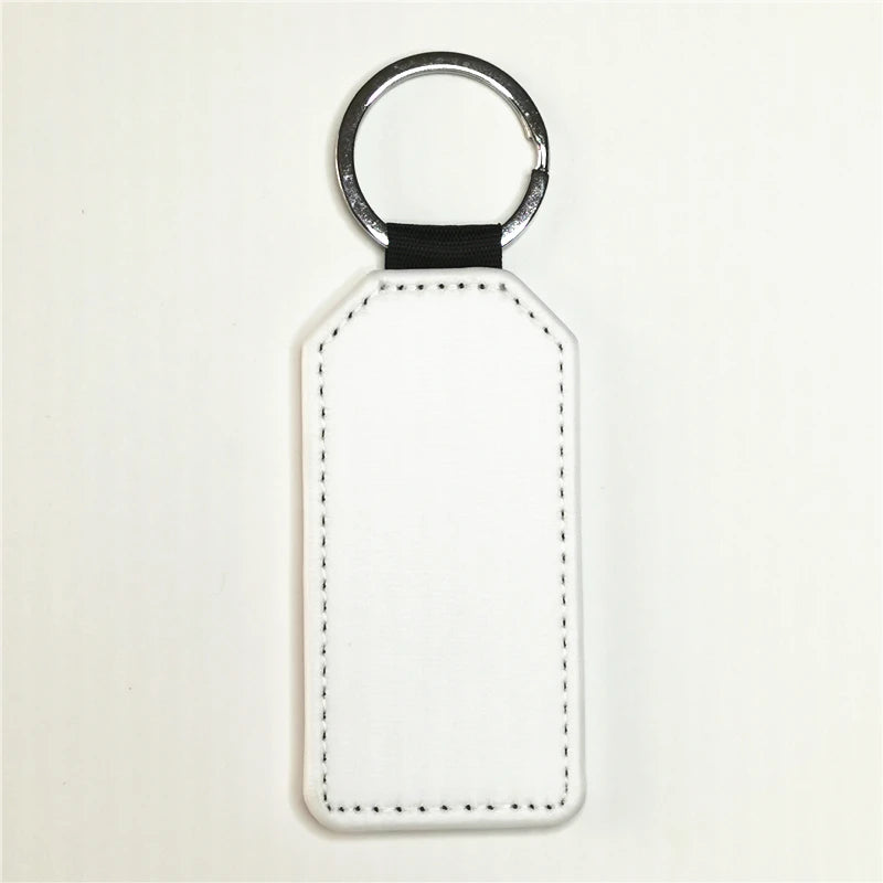 7.8 3.8 0.5cm China Double Sided Blank Rectangle Festival Diy Gift Keychain