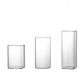 Custom Logo Christmas Festive Crystal Vertical Straight Square Drinking Glass Gift Set of 3