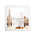Wholesale Simple Modern Home Decor 8inch Square Wood Picture Frame Die Cutting Printing Eco-Friendly Durable for Oil Painting