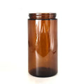 100ml 250ml 500ml 1000ml Amber Glass Candle Jars with Black Screw Cap 16oz Brown Big Mouth Soil Sampling Glass Bottle