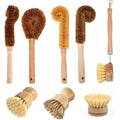 Eco Friendly Wooden Bamboo Handle Kitchen Cleaning Brush Sisal Bristle Dish Cleaning Brush