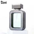 Oem Refillable Perfume Bottle 100ml Portable Square Empty Clear Glass Perfume Atomizer Bottle