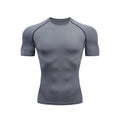 Custom Unisex Fitted Polyester Tshirts Quick Dry Running Fitness Sports T-thirt Sublimation Athletic Gym Compression Men T Shirt