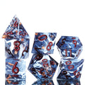 MINI PLANET Custom Dnd Dice Resin  DND Sharp Handmade  7pcs Dice  Set Polyhedral  Board Game  RPG Dragon and Dungeon Dice Set