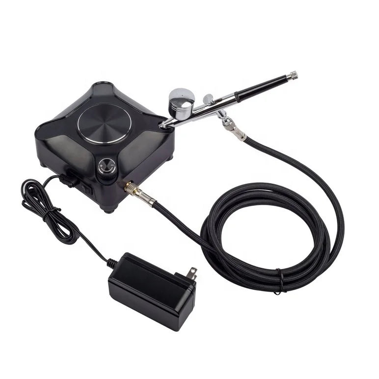 HSA8 Aerografo Piston Airbrush Air Compressor with Dual Control Portable for Professional Nail Art