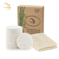 3.15"  Round Eco-friendly Bamboo Terry Face Cleansing Pads Chemical Free Soft Makeup Remover Pads Bamboo Kit