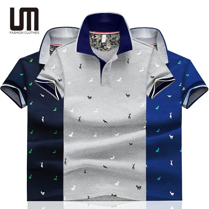 Liu Ming New Arrivals 2024 Fashion Brand Men Casual Summer Print Short Sleeve Cotton Tops T Shirts