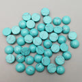 HZ Natural Blue Turquoise Cabochons Loose Gemstones Folk Crafts Crafts