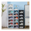 Wholesale  Hotsale Clear Customized Shoe Box With Custom Logo Display Case Home Shoe Storage Box Plastic Shoebox