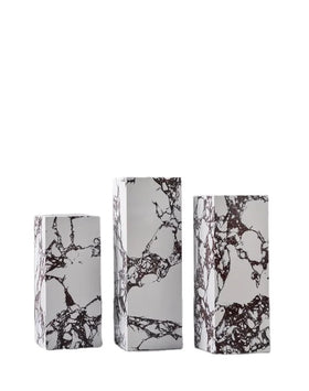 2024 New Arrival Custom Made Unique Design Hotel Lobby Interior Decoration Modern Painted Stone Marble Sculpture Base Stand