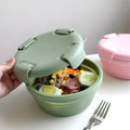 Hot Selling Round Food-Grade Silicone Kids Lunch Box Eco-Friendly and Microwave Safe Easy to Clean for Household Use