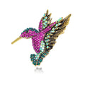YN1140 Wholesale of European and American Jewelry Rhinestones Bird Brooch Fashion Bird Brooch Pin Women's Brooch