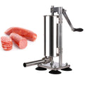 3L/ 6Lbs Manual Sausage Stuffer Sausage/Hot Dog Filling Machine Salami Making Machine with 4 Stuffing Tubes