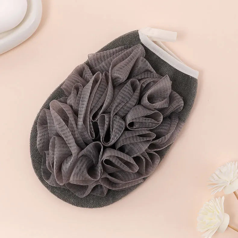 Wholesale Sales PE Bath Spomge Custom Logo Viscose Shower Mitt Eco-friendly Korean Skin Deep Exfoliating Sponge