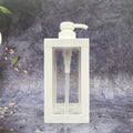 Wholesale 300ml 500ml 750ml PET Unique Black White Orange Cosmetics Custom Printed Lotion Packaging Gold Pump Shampoo Bottle
