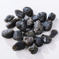 Crystal Raw Stone Moldavite Irregular Black Tektite Aromatherapy Stone Diffuser Stone Mineral Specimen for Men Women Pendant