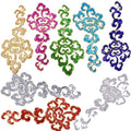 Garment Accessories Textile Sewing Accessories Applique Hotfix Performance Costume Decorative Iron-on Embroidery Sequined Patch
