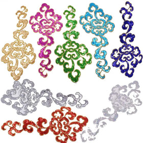 Garment Accessories Textile Sewing Accessories Applique Hotfix Performance Costume Decorative Iron-on Embroidery Sequined Patch