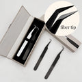 Volume Lashfiber Tip Tweezers for Eyelash Extension Private Label Lash Extension Tweezers for Eyelash Extension