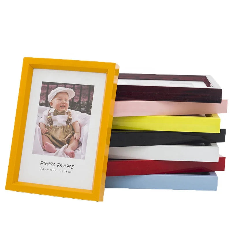 Children's Puzzle Wall Photo Frame Black White Plastic Handmade Customized Designs for Home Decor