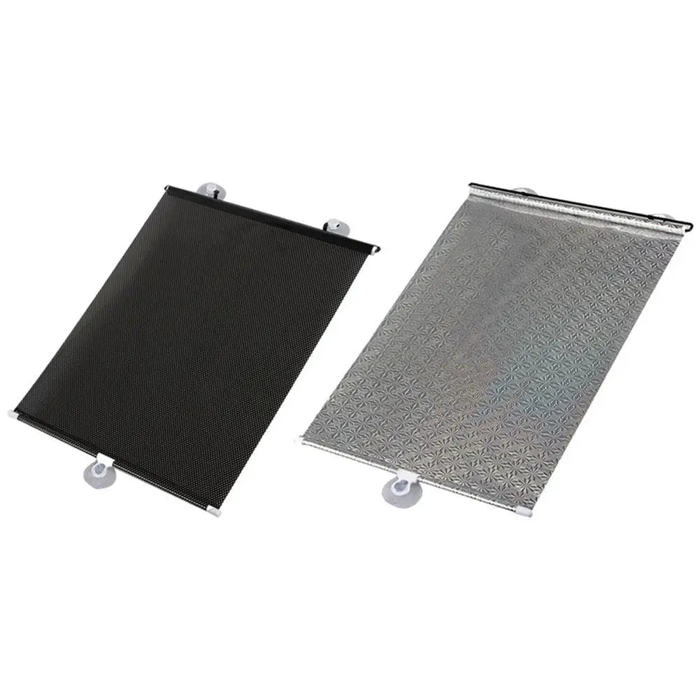 Factory Price Suction Cup Retractable 40x60 cm Car Side Window Windshield Sunshade Cover Curtain Reflective Sun Block