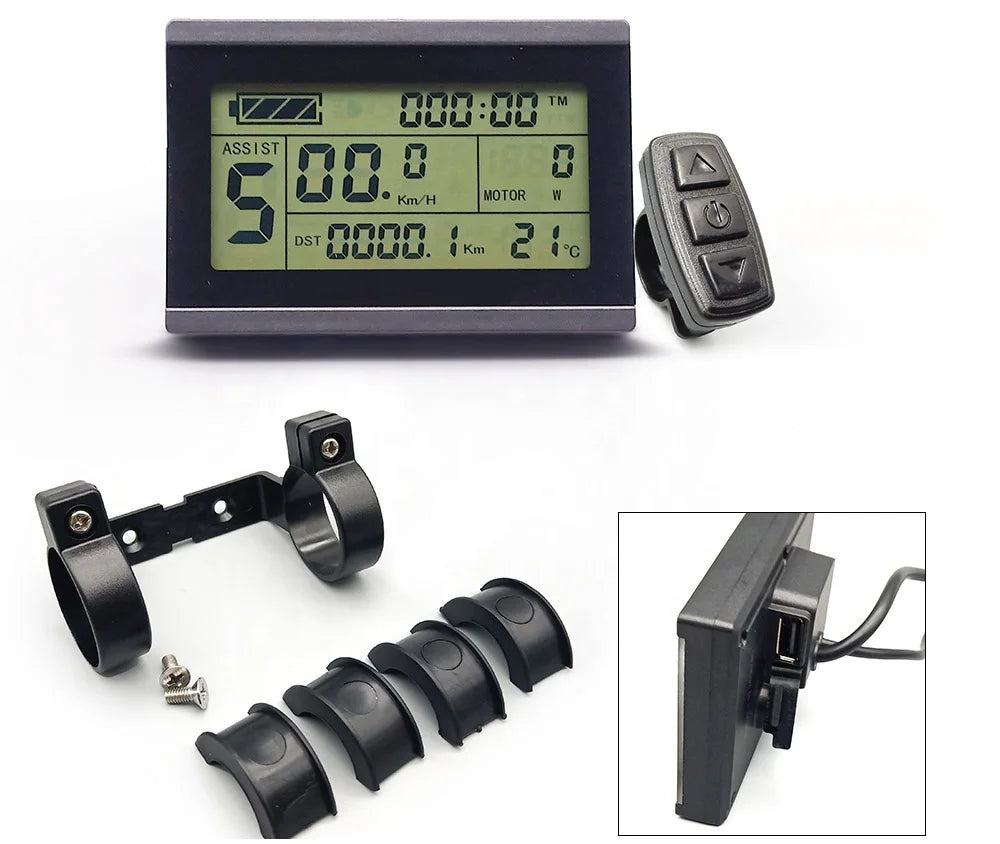 Ebike Conversion Part Kt Lcd 3 E Bike Meter Kt and King-meter Lcd-3 KT LCD3 Display