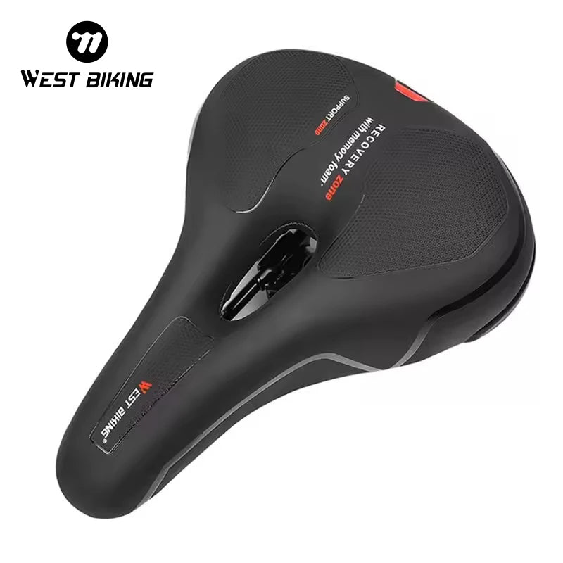 For Simple Ventilation Ultralight Bicycle Saddle Seat for Road/MTB Bikes with Soft PU Leather