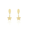 Inspire Jewelry Simple Design Stainless Steel Star Pendant Earrings Cute Plain Star Style Anniversary Jewelry for Women