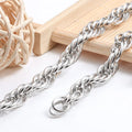 Thick Stainless Steel Chain Double Weaving Combination Ring for Necklace Jewelry Making Findings & Components