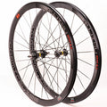700C Single-speed Bicycle Wheelset - 40mm Aluminum Wheel Hub - Rim Brake System - Carbon Fiber Tubing - Fixed Gear Set