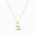 LOZRUNVE 925 Sterling Silver Miami Gold Personlized Love Lock Pendant Necklace for Women
