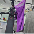 100% Cotton Terry Gym Towel with Zipper Pocket and Custom Embroidery logo