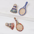 Fashion Jewelry Earrings Sports Equipment Badminton Shape Asymmetrical Stud Earrings for Women Decoration