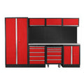 2025 JZD Garage Storage Workbench with Tools Organizer Workstation Garage Toolbox Truck Tool Cabinet