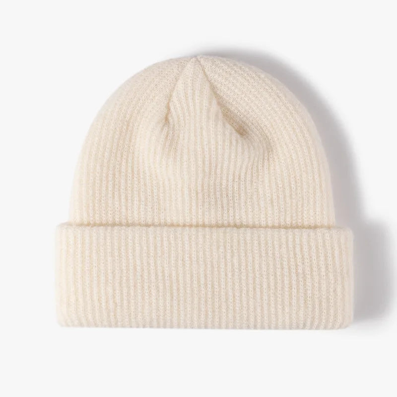 New Design Custom Logo Knitted Winter Hats Wholesale Blank Acrylic Unisex Beanie