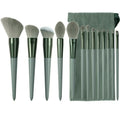 13pcs Point Handle Face Contour Synthetic Makeup Brush Sets Custom Logo Makeup Brush Set With Pouch